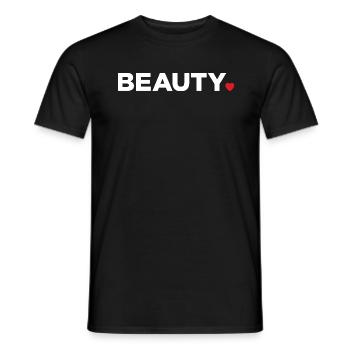 Beauté - T-shirt homme - noir - Devant - AI Model Male 178 light (178cm)