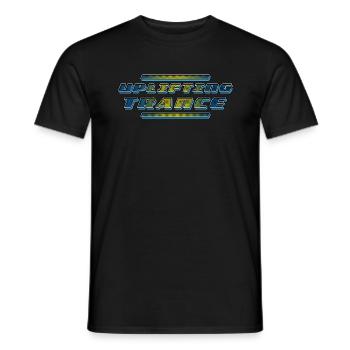Erhebende Trance-| Uplifting Trance Musik Remix - Männer T-Shirt - Schwarz - Vorne - AI Model Male 178 light (178cm)