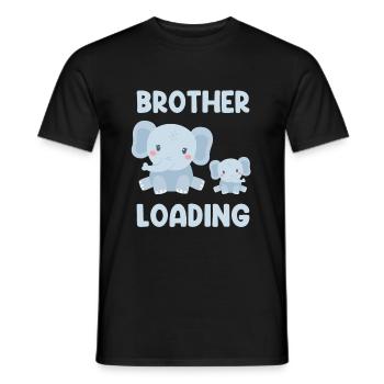 Brother Loading Elephants - Men's T-Shirt - black - Front - AI Model Male 178 light (178cm)