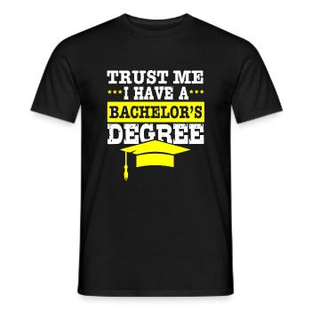 Abschluss Uni Feier Absolvent Absolviert Geschenk - Männer T-Shirt - Schwarz - Vorne - AI Model Male 178 light (178cm)