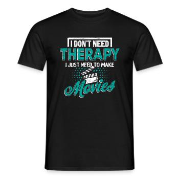Films Filmmaker Film - Men's T-Shirt - black - Front - AI Model Male 178 light (178cm)