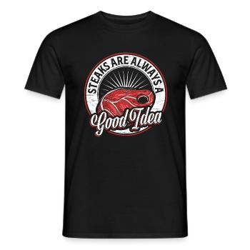 Steak - Männer T-Shirt - Schwarz - Vorne - AI Model Male 178 light (178cm)