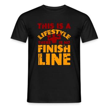This Is A Lifestyle - Training Fitness Workout - Men's T-Shirt - black - Front - AI Model Male 178 light (178cm)