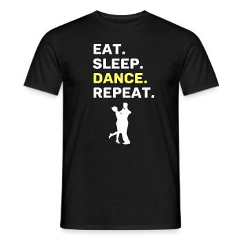 Danse drôle disant Couple de danse - T-shirt homme - noir - Devant - AI Model Male 178 light (178cm)