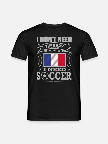 Frankreich France Fußball Fussball Soccer 2022 - Männer T-Shirt - Schwarz