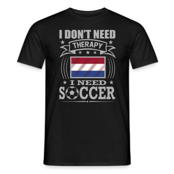 Netherland Soccer Football 2022 WM - T-shirt homme - noir - Devant - AI Model Male 178 light (178cm)