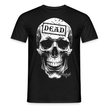 Grand crâne mort - T-shirt homme - noir - Devant - AI Model Male 178 light (178cm)