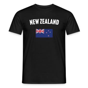 Drapeau de la Nouvelle-Zélande - T-shirt homme - noir - Devant - AI Model Male 178 light (178cm)
