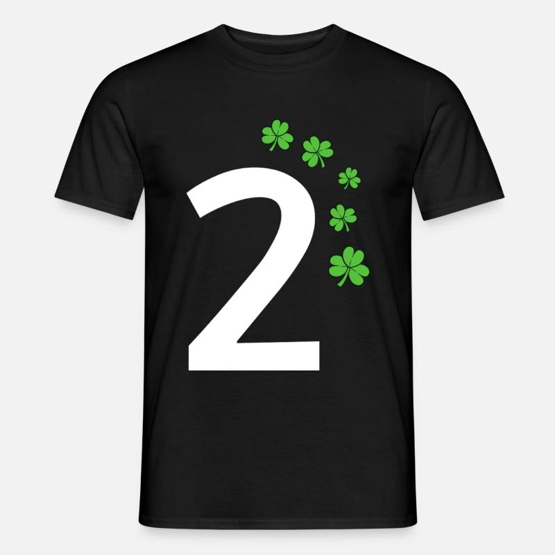 2 - Männer T-Shirt - Schwarz