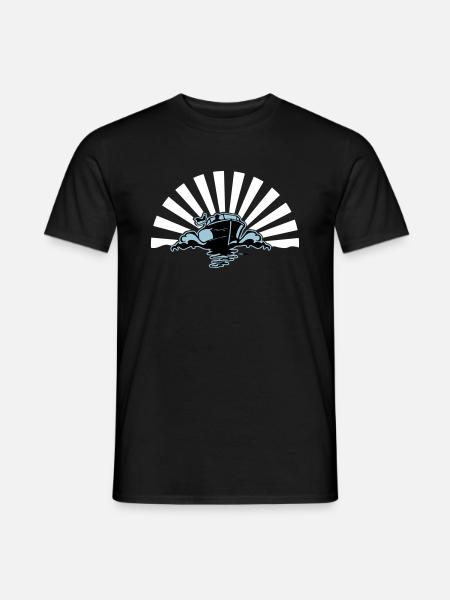 Motorboot 3C - Farbwechsel - Männer T-Shirt - Schwarz