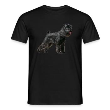 Chien Sweet Schnauzer Chien - T-shirt homme - noir - Devant - AI Model Male 178 light (178cm)