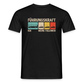 Busfahrer Linienbus Führungskraft Follower Bus - Männer T-Shirt - Schwarz - Vorne - AI Model Male 178 light (178cm)