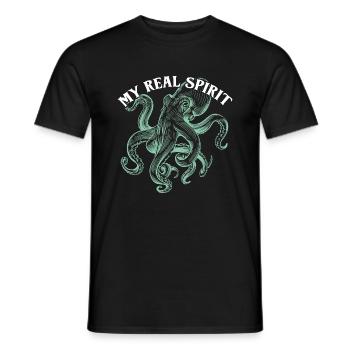 Cephalopoden Kopffüßer Oktopus meine Inspiration - Männer T-Shirt - Schwarz - Vorne - AI Model Male 178 light (178cm)