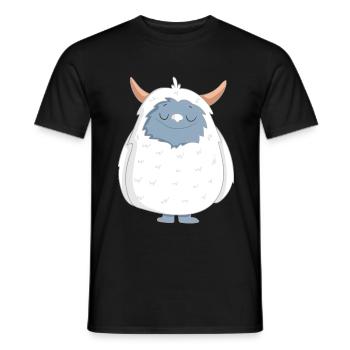 Yeti - Männer T-Shirt - Schwarz - Vorne - AI Model Male 178 light (178cm)