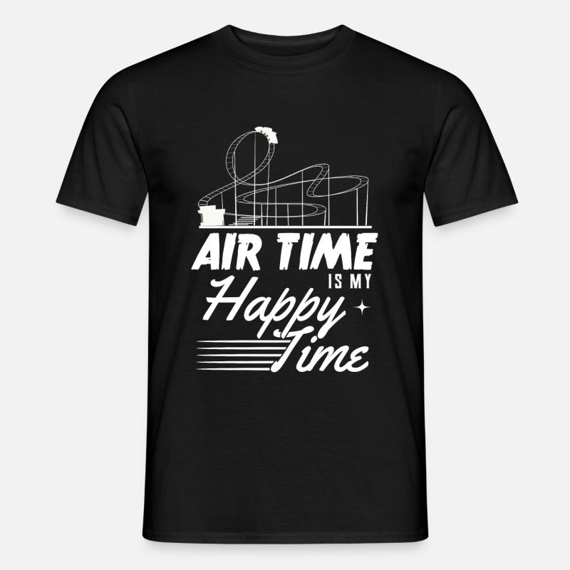 Achterbahn - Männer T-Shirt - Schwarz