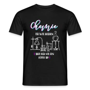 Chemie Chemiker Geschenk Chemie Sprüche Chemie Shi - Männer T-Shirt - Schwarz - Vorne - AI Model Male 178 light (178cm)
