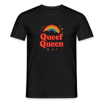 Queef Queen Dames Vulgaire Embarrassant Torride - T-shirt homme - noir - Devant - AI Model Male 178 light (178cm)