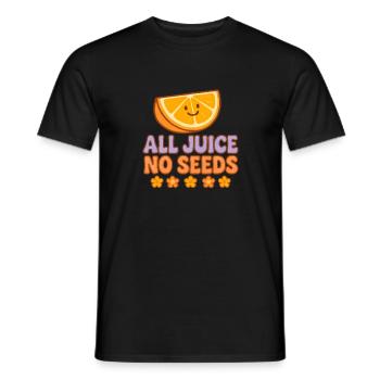 Tous les jus sans graines Vasectomie amusante pour hommes - T-shirt homme - noir - Devant - AI Model Male 178 light (178cm)