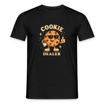 Kekshändler Bäcker Liebe Kekse Keks - Männer T-Shirt - Schwarz - Vorne - AI Model Male 178 light (178cm)