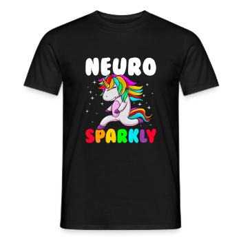 Neuro Sparkly Neurodiversité Sensibilisation à l’autisme - T-shirt homme - noir - Devant - AI Model Male 178 light (178cm)