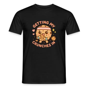 Meine Crunches im Fitnessstudio machen Lustiger Ke - Männer T-Shirt - Schwarz - Vorne - AI Model Male 178 light (178cm)