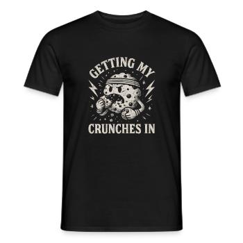 Meine Crunches im Fitnessstudio machen Lustiger Ke - Männer T-Shirt - Schwarz - Vorne - AI Model Male 178 light (178cm)