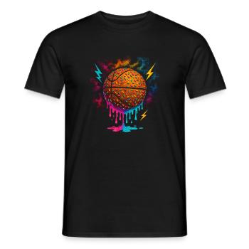 Basketball Tropf Basketballspieler Jungs Tropf - Männer T-Shirt - Schwarz - Vorne - AI Model Male 178 light (178cm)