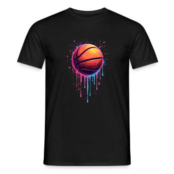 Basketball Tropf Basketballspieler Jungs Tropf - Männer T-Shirt - Schwarz - Vorne - AI Model Male 178 light (178cm)
