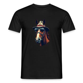 Pferderennen Derby Tag Lustiges Rennpferd Derby - Männer T-Shirt - Schwarz - Vorne - AI Model Male 178 light (178cm)