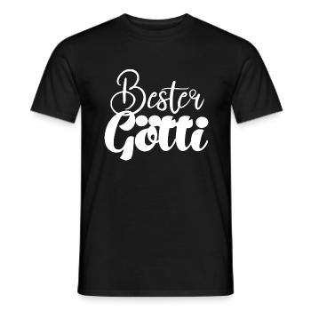 Bester Götti Patenonkel Schweiz Schweizer - Männer T-Shirt - Schwarz - Vorne - AI Model Male 178 light (178cm)