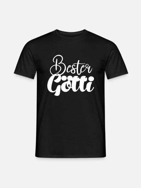 Bester Götti Patenonkel Schweiz Schweizer - Männer T-Shirt - Schwarz