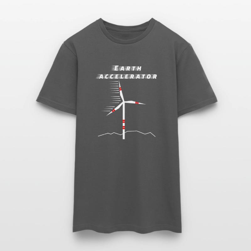 Wind turbine earth accelerator Environment Future Solar Men's T-Shirt