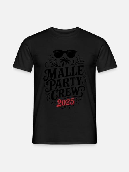 Malle Party Crew 2025 - Men's T-Shirt - black