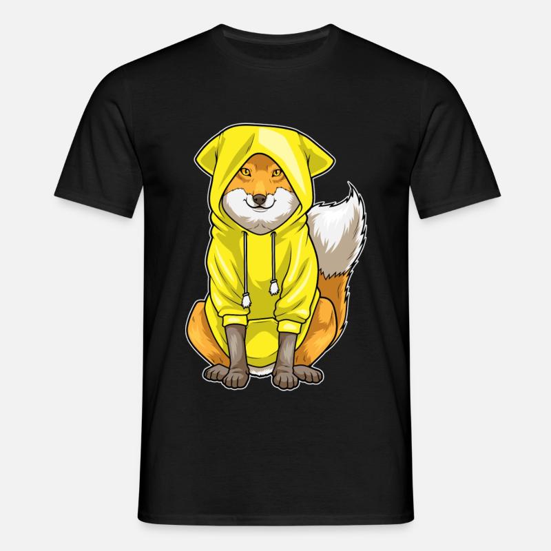 Fox Pullover Hoodie - Men's T-Shirt - black