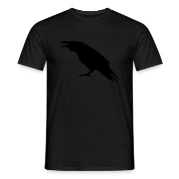 raven - Men's T-Shirt - black - Front - AI Model Male 178 light (178cm)