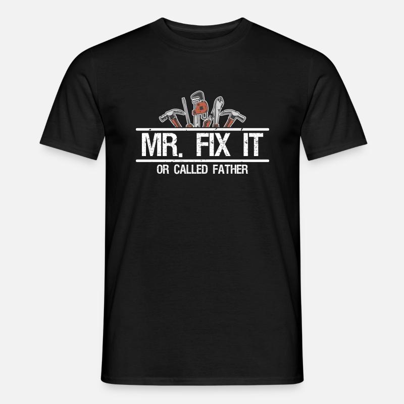 Mr. Fix it - Männer T-Shirt - Schwarz