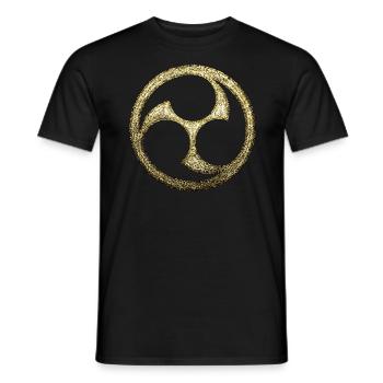 Japan Symbol Mitsu Tomoe Shinto Aikido Judo Karate - Männer T-Shirt - Schwarz - Vorne - AI Model Male 178 light (178cm)