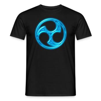 Japan Symbol Mitsu Tomoe Kanji Aikido Judo Karate - T-shirt homme - noir - Devant - AI Model Male 178 light (178cm)