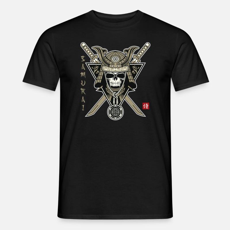 Vampir-Samurai - Männer T-Shirt - Schwarz