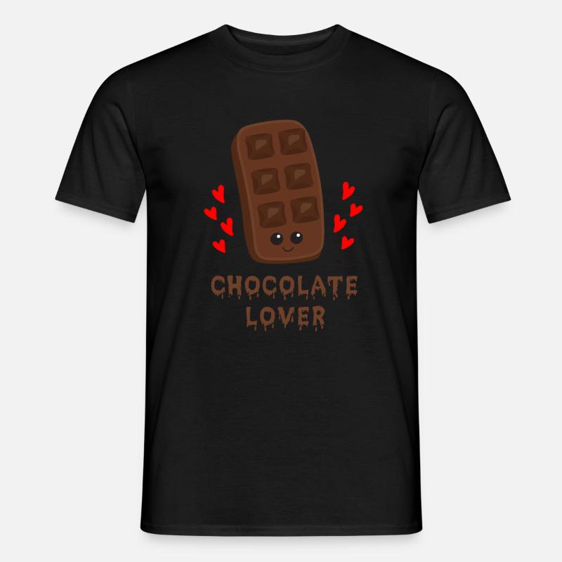 Schokolade - Männer T-Shirt - Schwarz