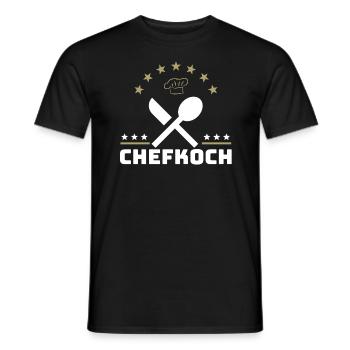 Chefkoch Koch Essen Chefkoch kochen Geschenk - Männer T-Shirt - Schwarz - Vorne - AI Model Male 178 light (178cm)