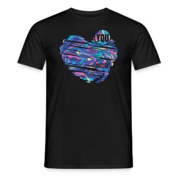 Sie sind wichtig - Männer T-Shirt - Schwarz - Vorne - AI Model Male 178 light (178cm)