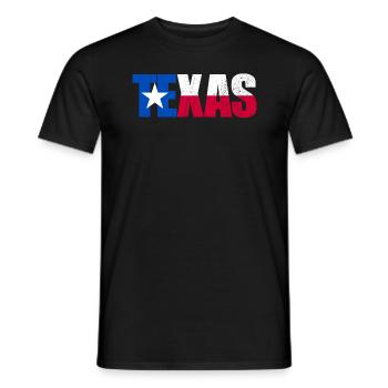 Texas Flagge patriotisch Lone Star State Texaner G - Männer T-Shirt - Schwarz - Vorne - AI Model Male 178 light (178cm)