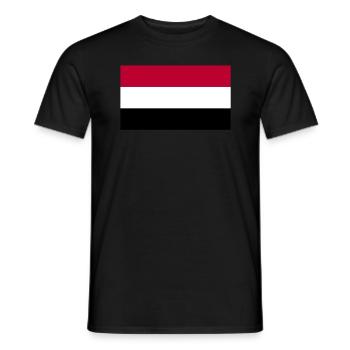 Jemen Flagge stolze Jemeni Jemen - Männer T-Shirt - Schwarz - Vorne - AI Model Male 178 light (178cm)