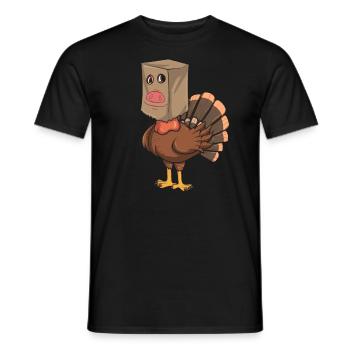 Truthahnschwein verkleidet lustige Thanksgiving Tr - Männer T-Shirt - Schwarz - Vorne - AI Model Male 178 light (178cm)