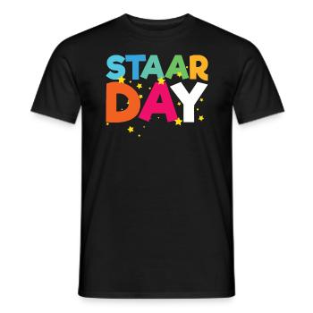 STAAR Day Motivational Inspire Inspire Take STAAR - Männer T-Shirt - Schwarz - Vorne - AI Model Male 178 light (178cm)