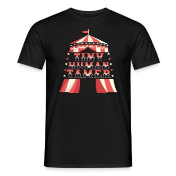 Tiny Human Tamer Circus Zelt winziger Kindertagess - Männer T-Shirt - Schwarz - Vorne - AI Model Male 178 light (178cm)