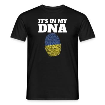 Es ist in meiner DNA -Ukraine -Flagge Ukraine -Fin - Männer T-Shirt - Schwarz - Vorne - AI Model Male 178 light (178cm)