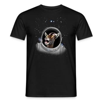 Schreiende Ziegenastronaut -Astronomie schreien Zi - Männer T-Shirt - Schwarz - Vorne - AI Model Male 178 light (178cm)
