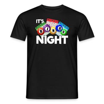 Ich bin Bingo Nacht Bingo -Spieler Gl�cksspiel Bin - Männer T-Shirt - Schwarz - Vorne - AI Model Male 178 light (178cm)
